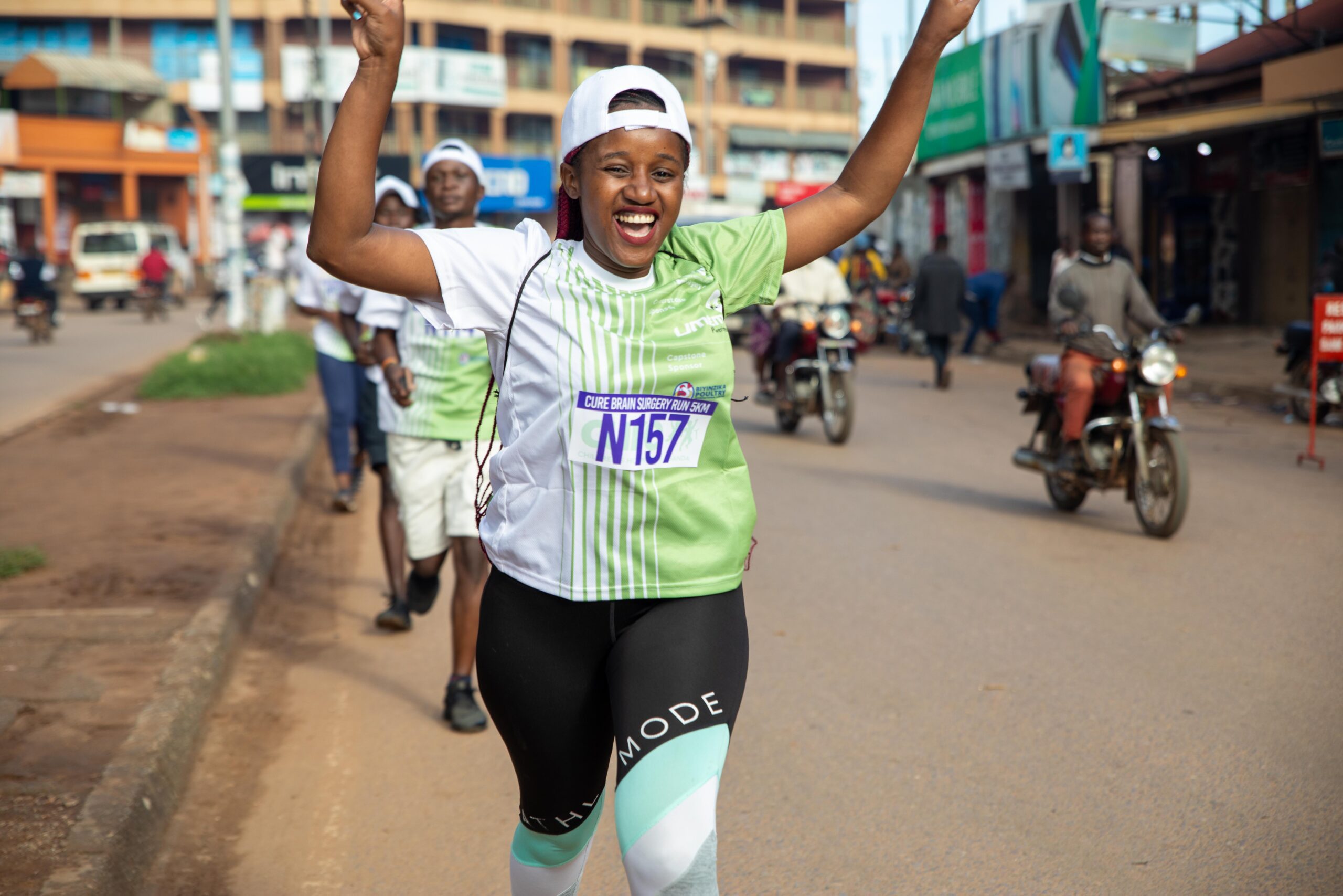 Focused and full of energy, this runner joins thousands running to support children with neurological conditions.